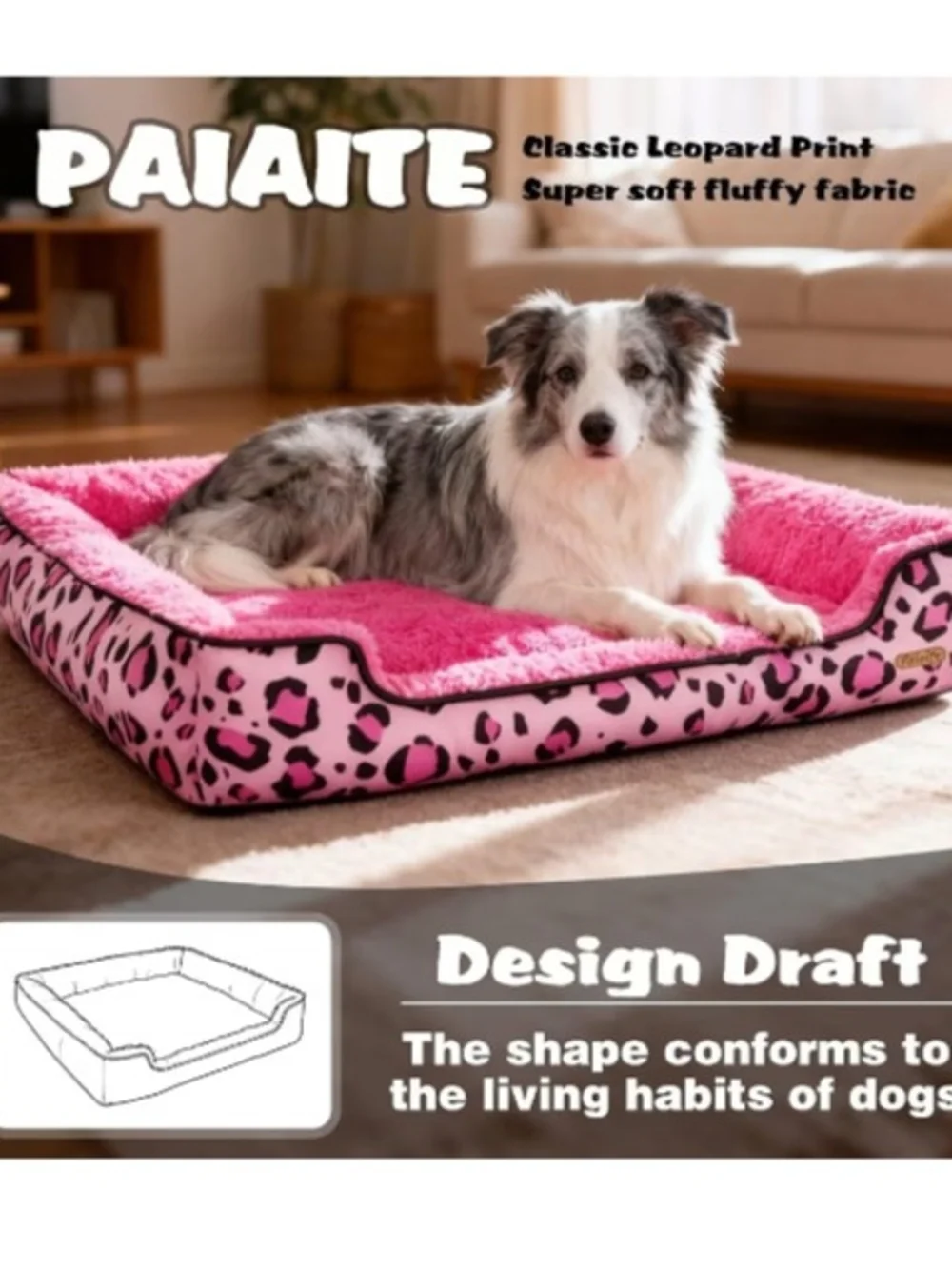 RECTANGLE DOGS & CATS PET BEDDING (18.9